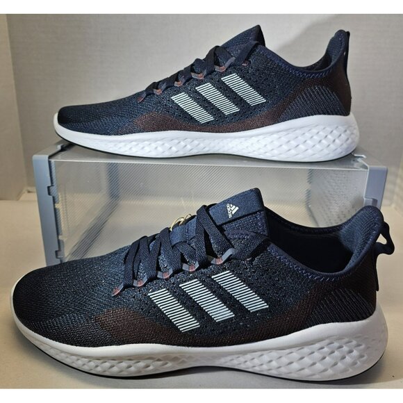 Adidas Men's Fluidflow 2.0  Legend Ink/ White Running Sneakers Size 12.5 - Picture 1 of 16
